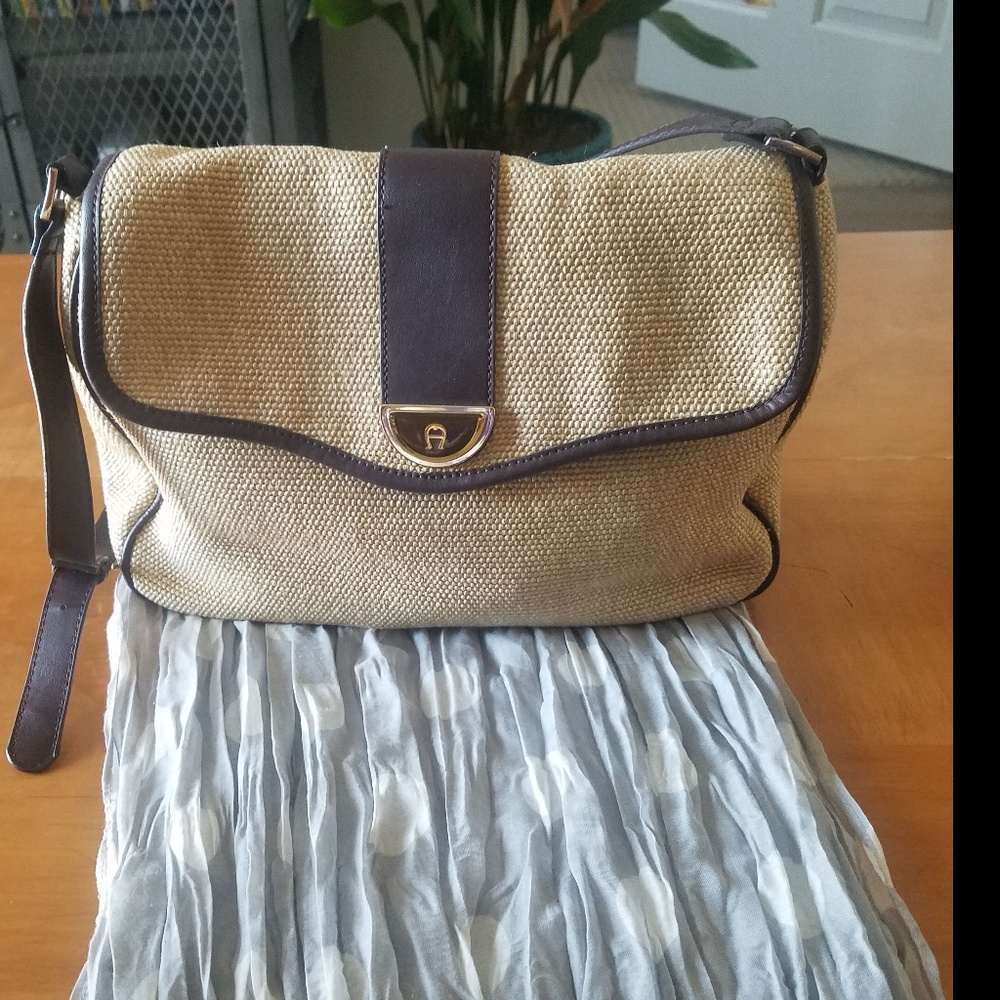 Etienne Aigner Woven Shoulder Bag